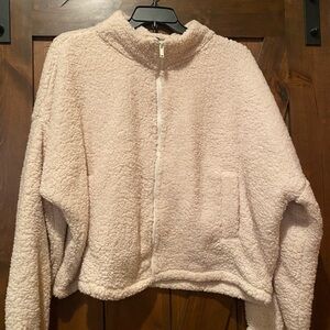 Express Ladies Sherpa Zip Up Jacket NWT